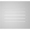 Ekena Millwork Vertical Surface Mount PVC Gable Vent: Functional, w/ 3-1/2"W x 1"P Standard Frame, 26"W x 24"H GVPVE26X2401SF - alternate 4